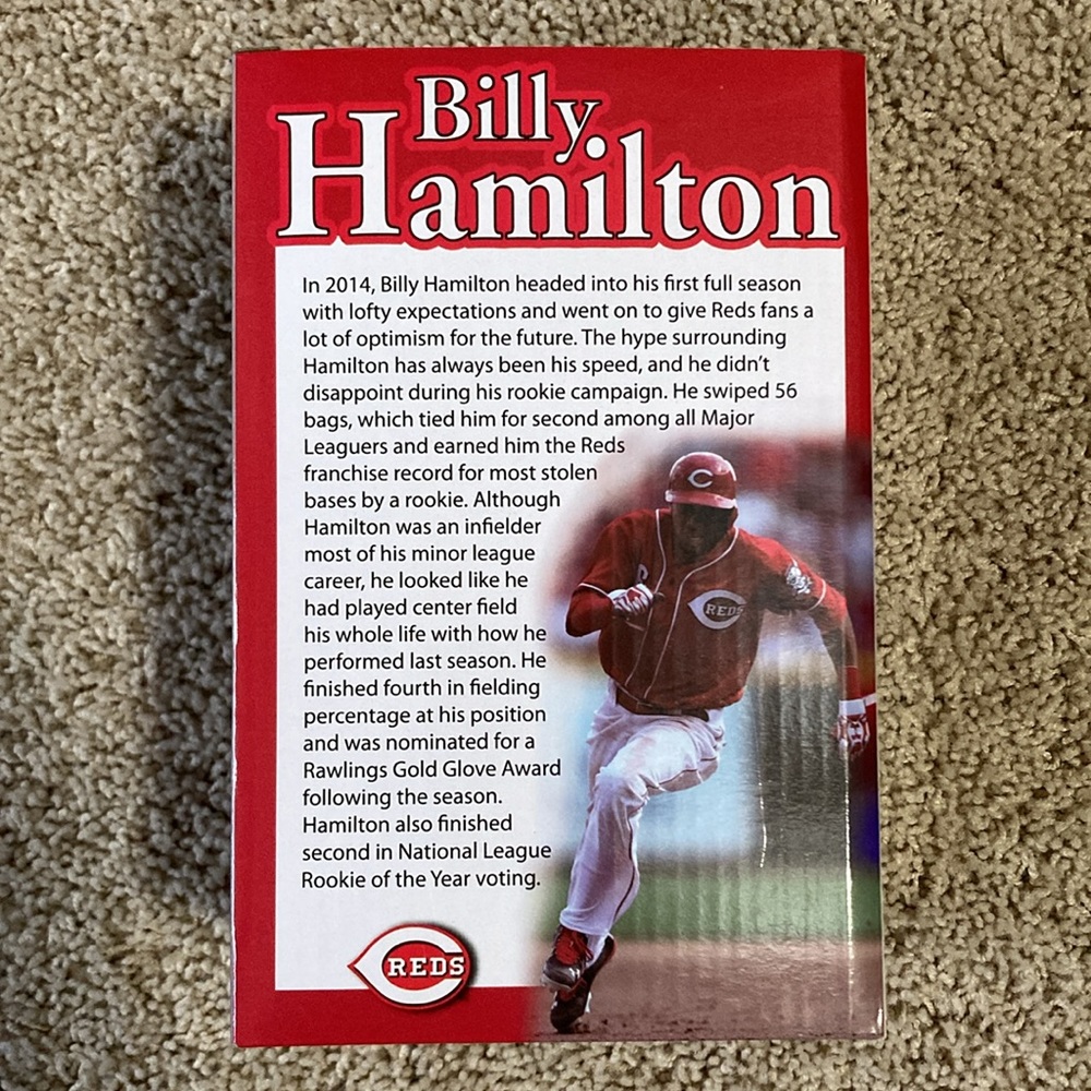 Billy Hamilton Red's Bobblehead - Picture 2 of 7